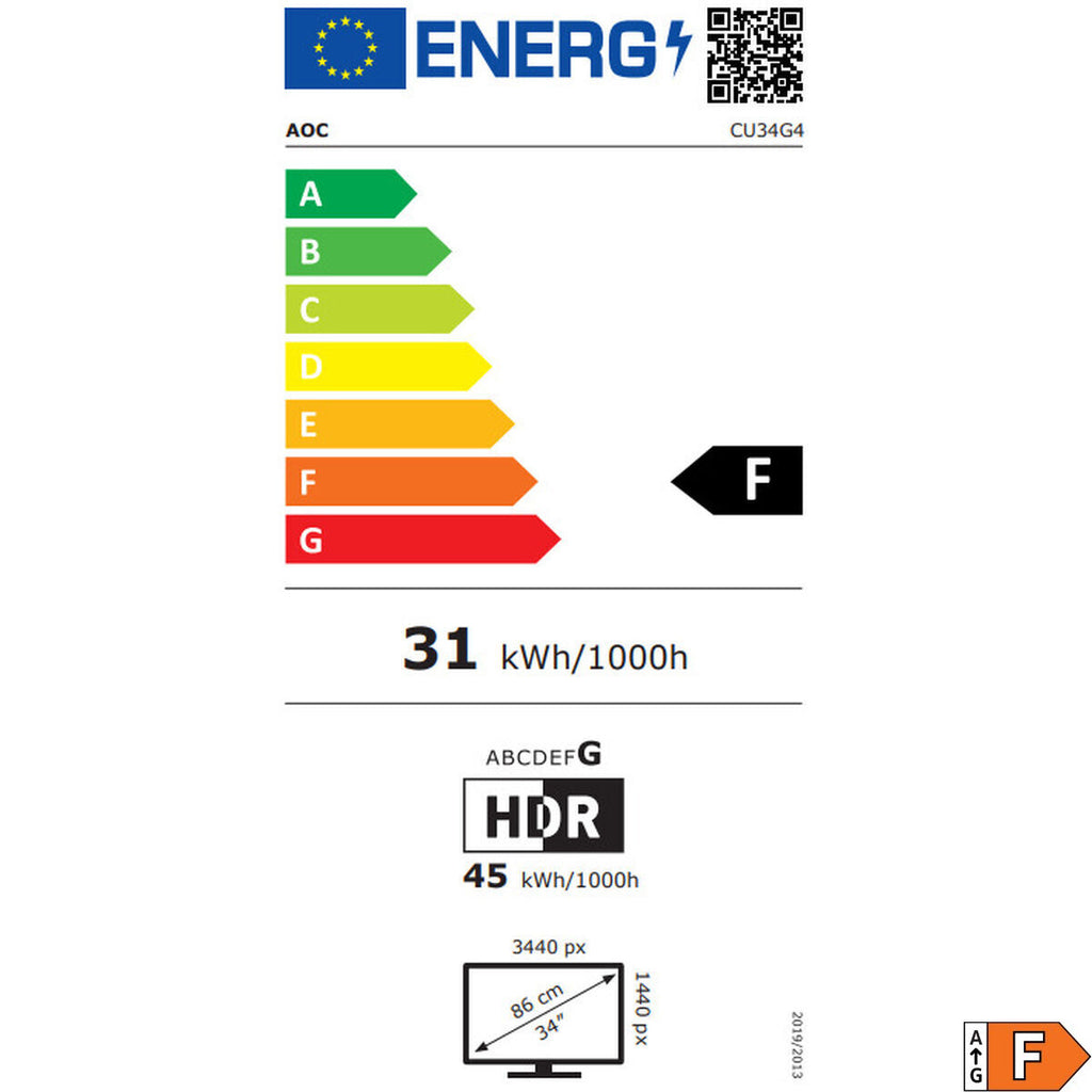 Écran AOC CU34G4 Wide Quad HD 34"