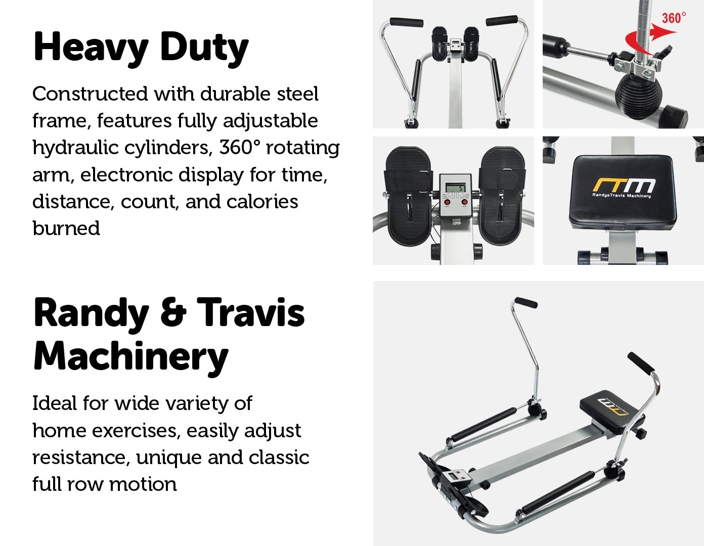 NNEDSZ Machine Rower Exercise Fitness Gym