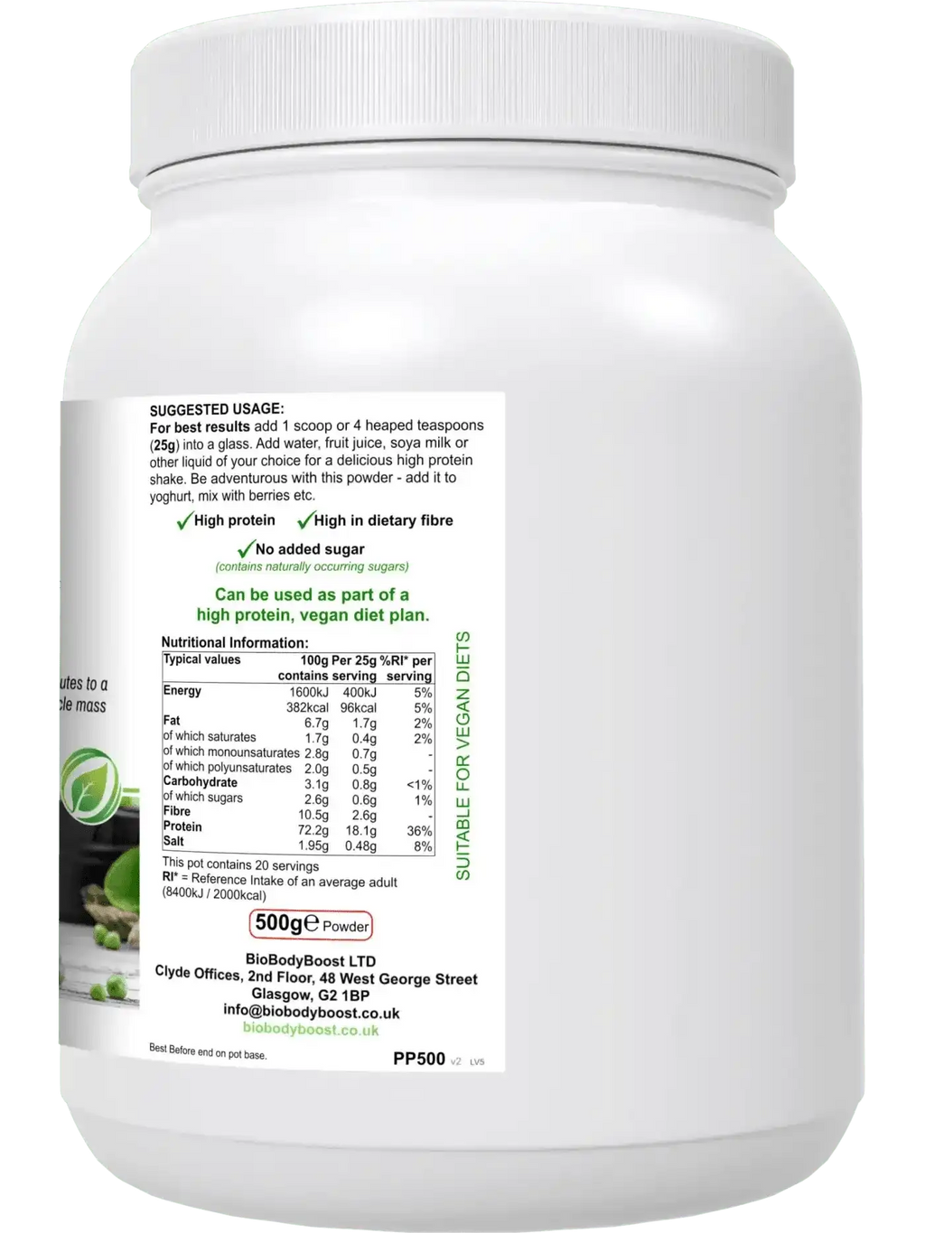 PeaPro - High Protein Vegan Pea Protein Powder
