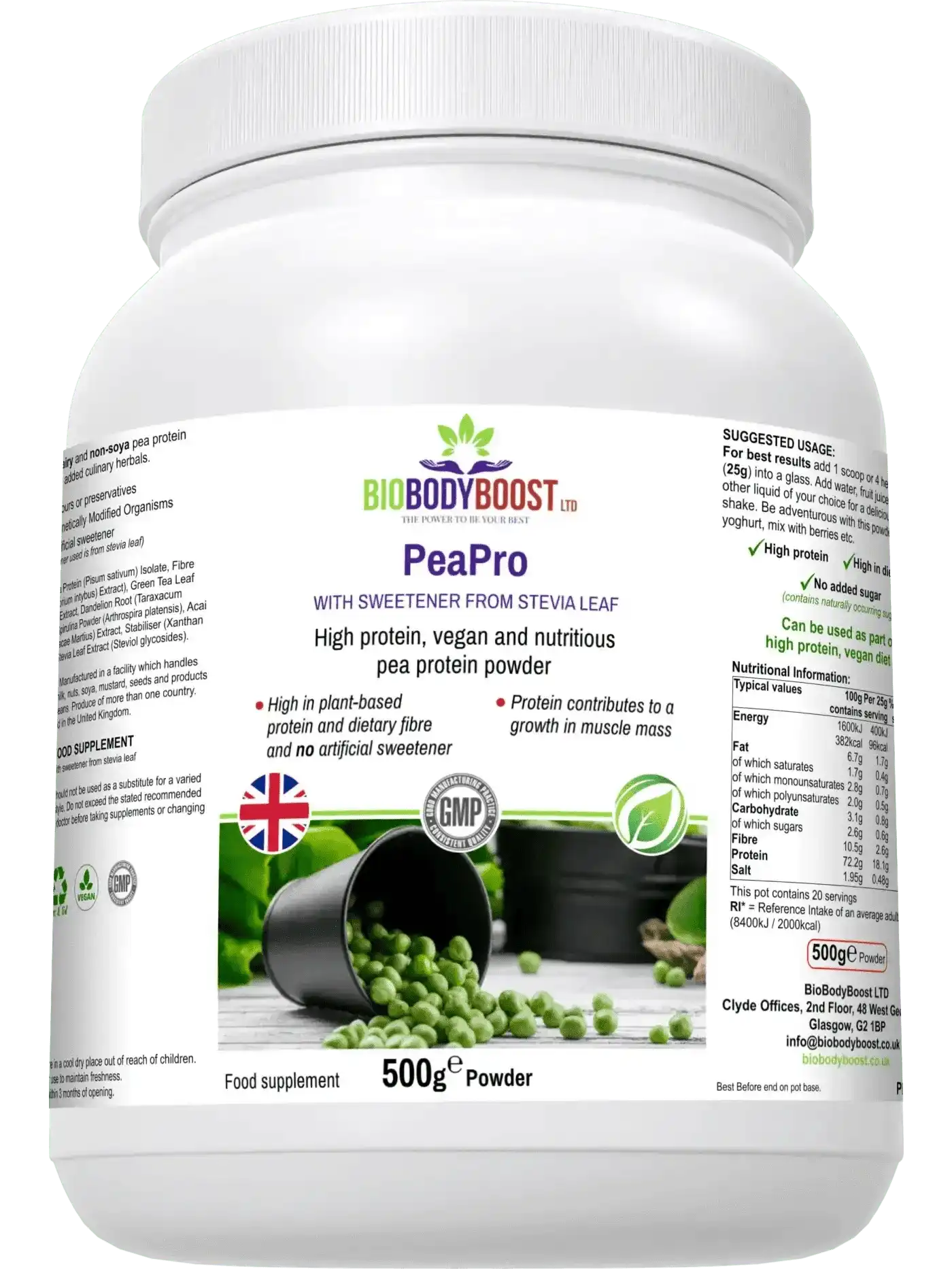 PeaPro - High Protein Vegan Pea Protein Powder