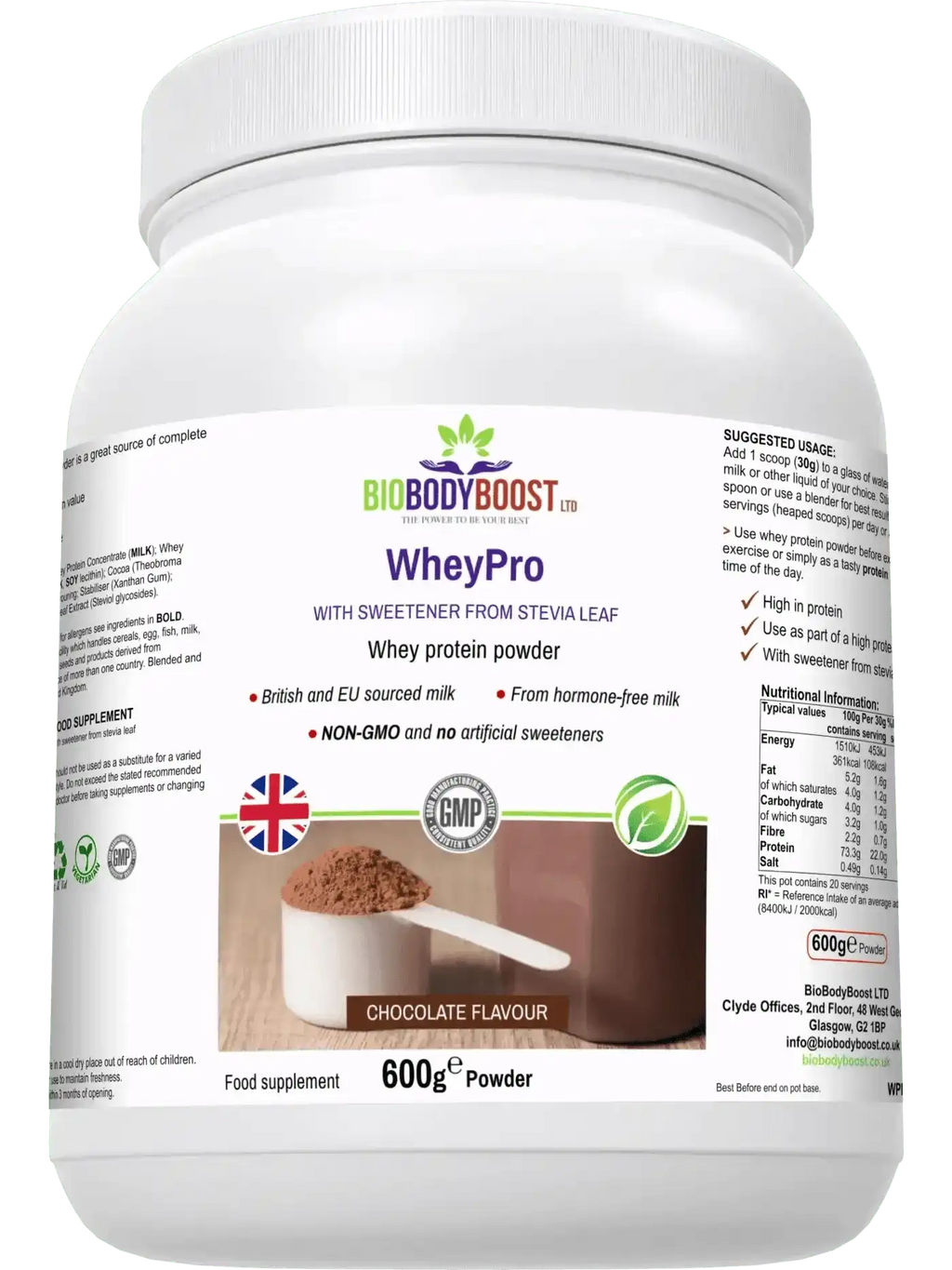 WheyPro - Chocolate Whey Protein Powder