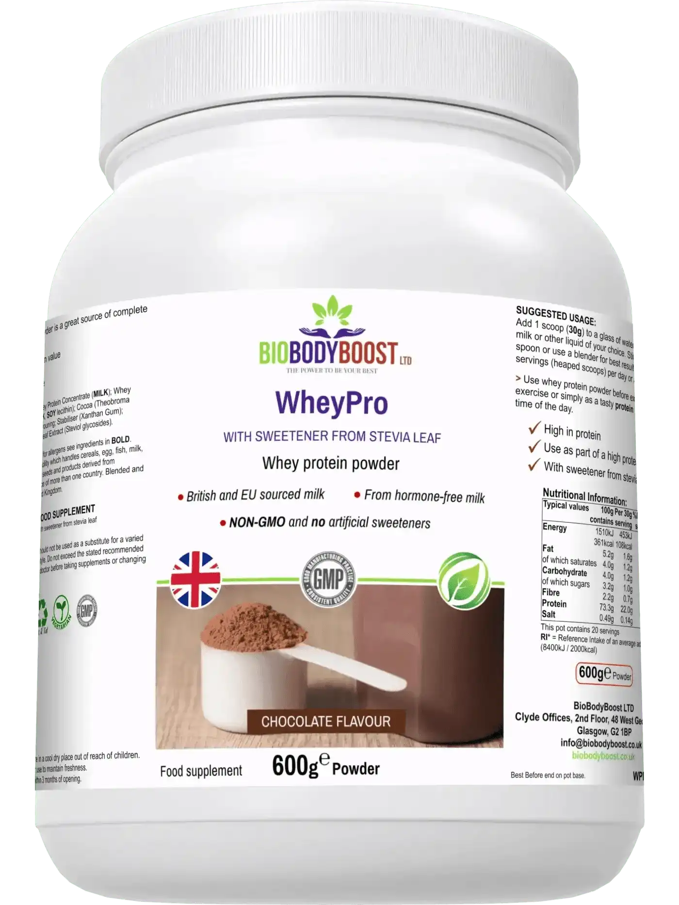 WheyPro - Chocolate Whey Protein Powder