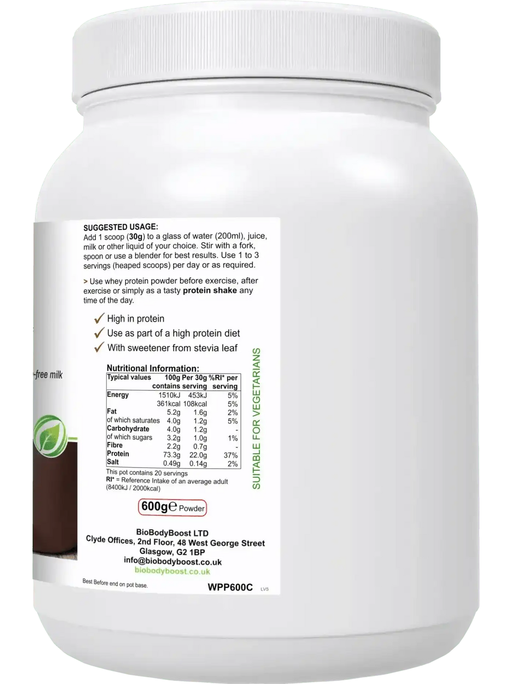 WheyPro - Chocolate Whey Protein Powder