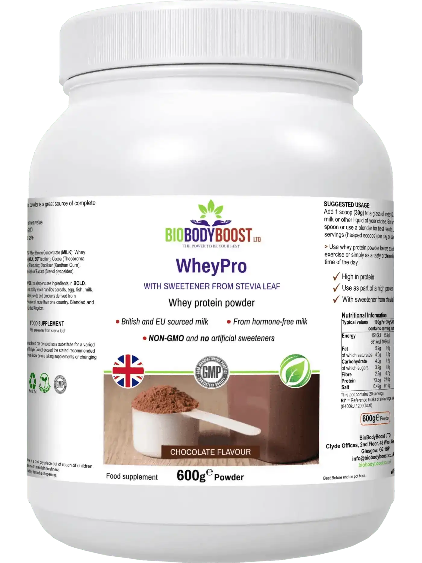 WheyPro - Chocolate Whey Protein Powder